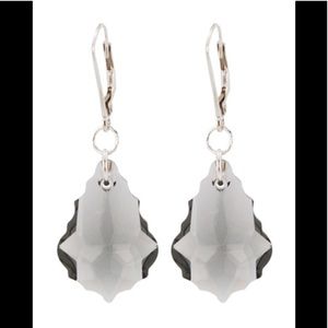 NWT Swarovski crystal and sterling silver earrings